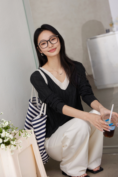 Faux Two-piece Comfortable Knitwear