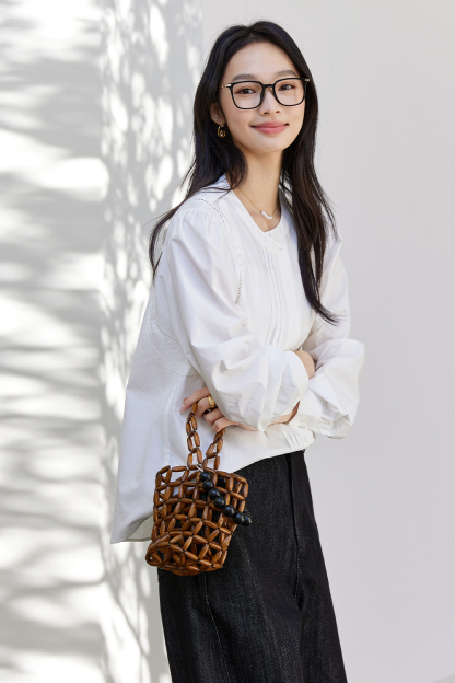 Fine Pleated Long Sleeved Shirt