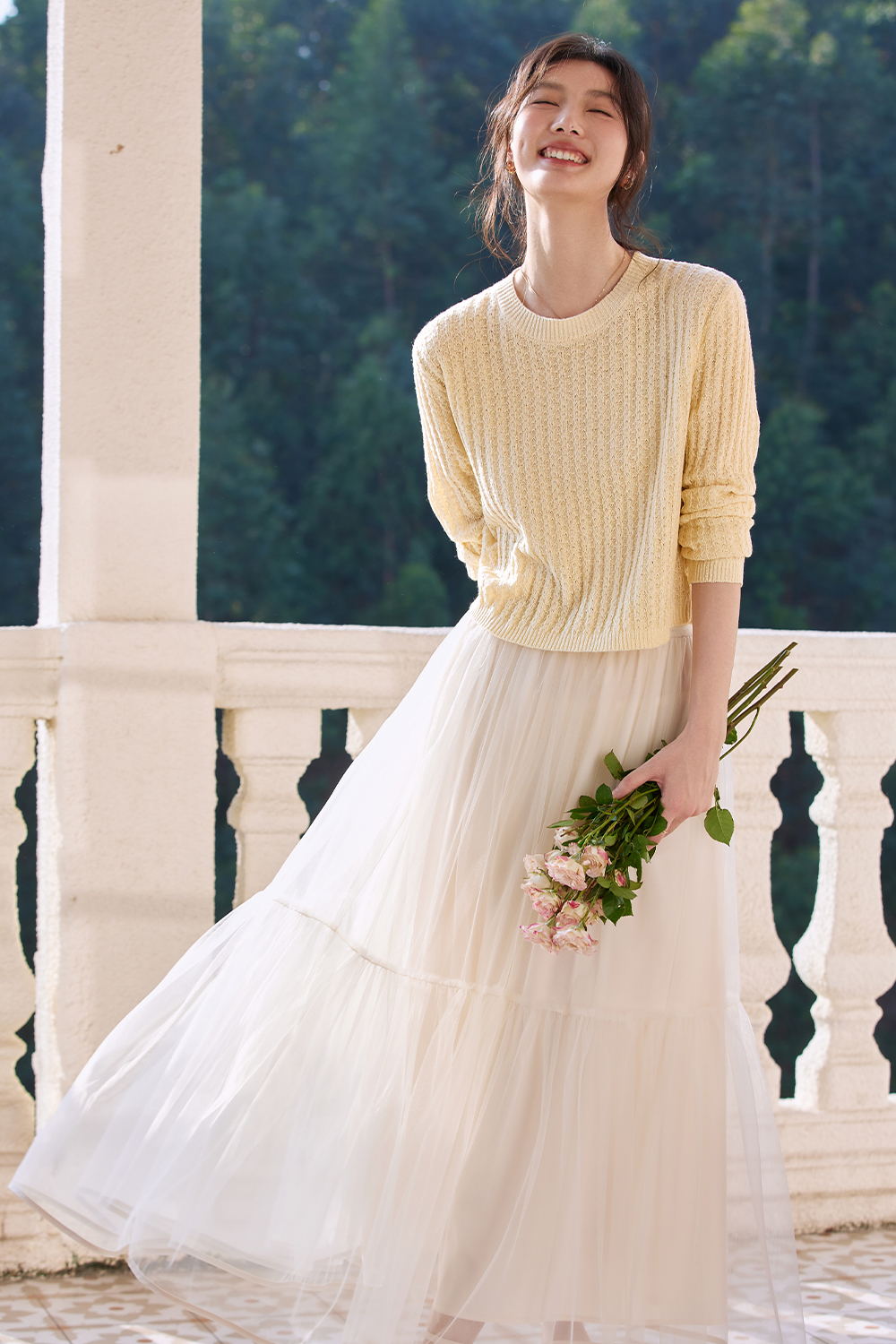 Three-dimensional Woven Knitwear-VIMLYSTORE