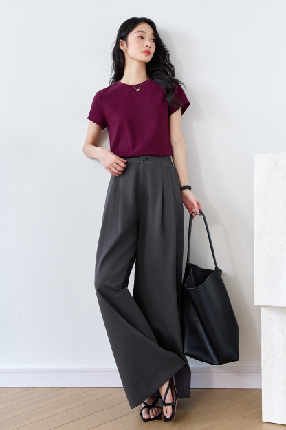 Casual Wide-Leg Trousers