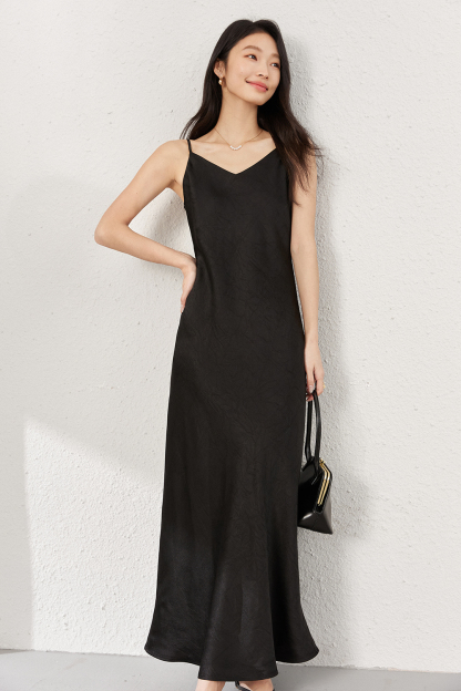 Elegant Silky Sling Dress