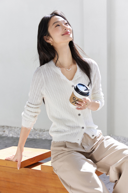 Pony Embroidered Knitted Cardigan