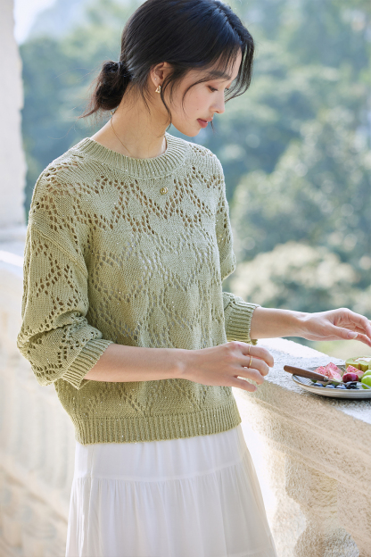 Green Dream Hollow Sweater