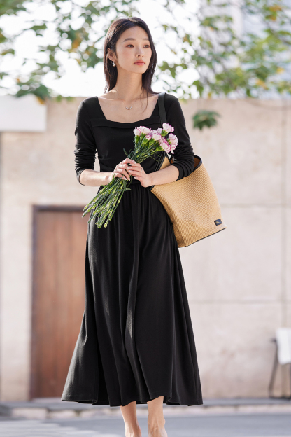 Black Strapless Dress