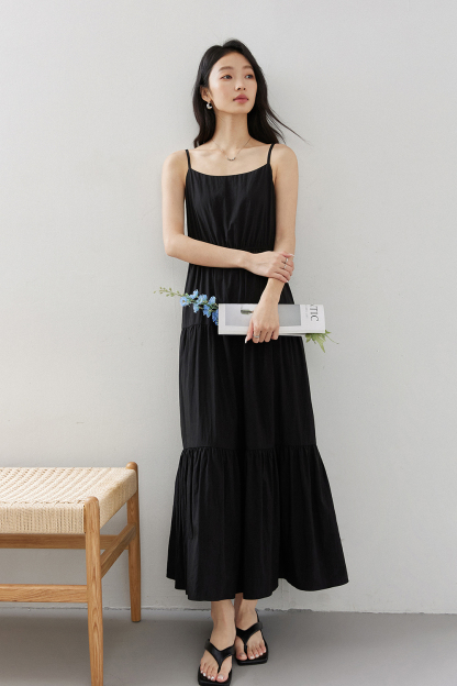 Elegant Suspender Dress