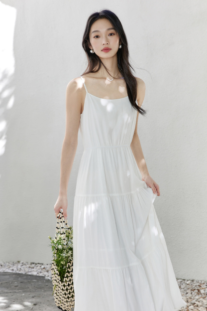 Elegant Suspender Dress