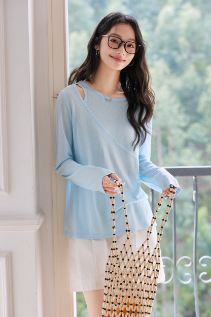 Creative Diagonal Casual T-Shirt