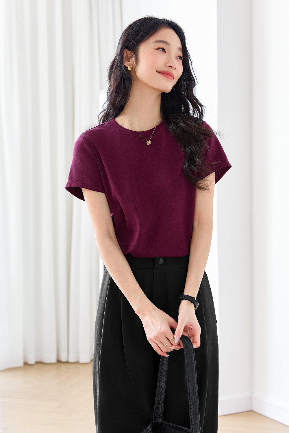 Modern Casual White T-Shirt-VIMLYSTORE