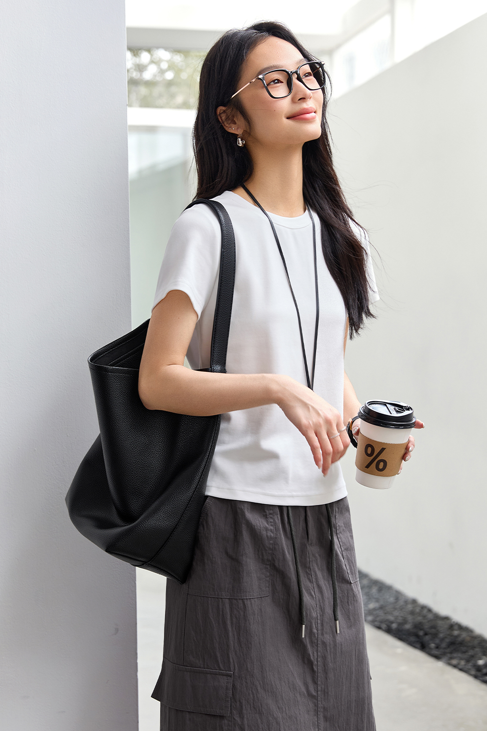 Modern Casual White T-Shirt-VIMLYSTORE