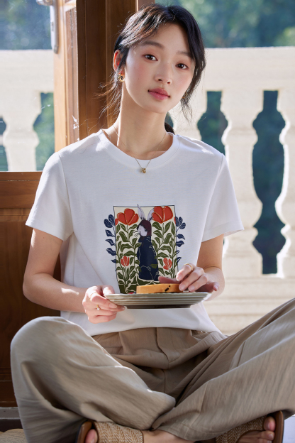 Rabbit Print T-Shirt