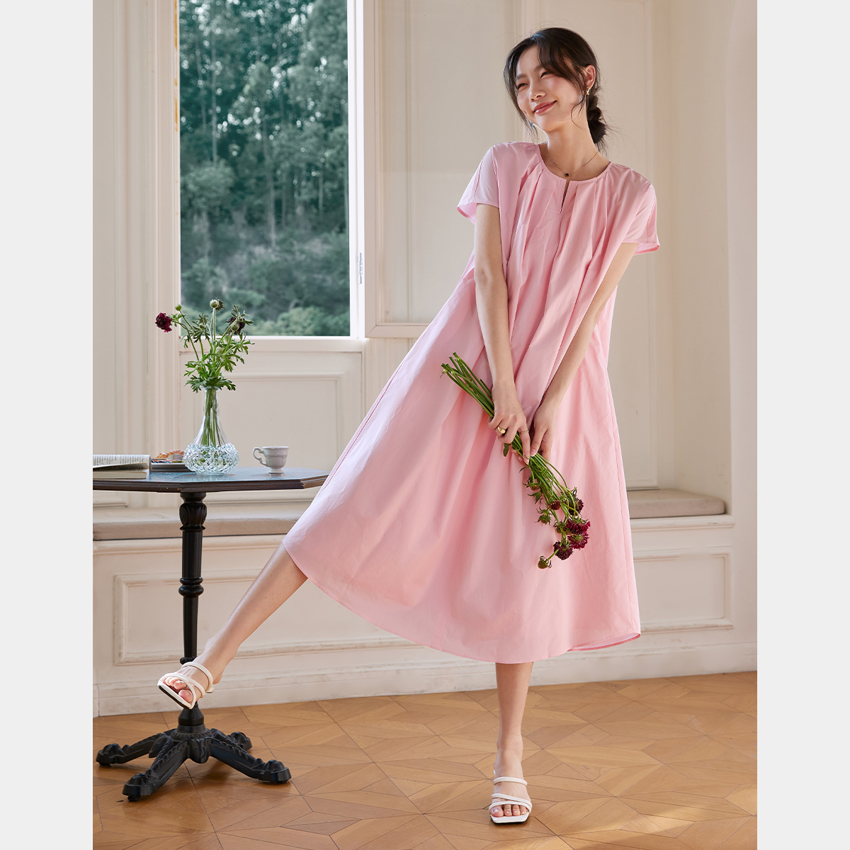 Pure Cotton Loose Straight Dress