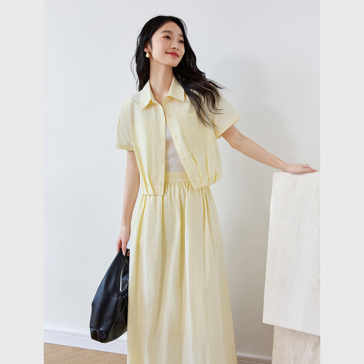 Pure Color Elegant Lady Suit