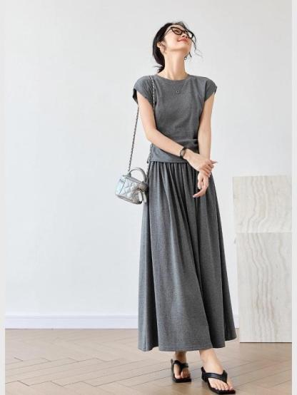 Casual Khmer Grey Suit