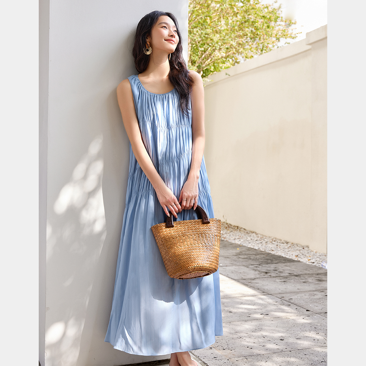 Elegant Pleated Dress