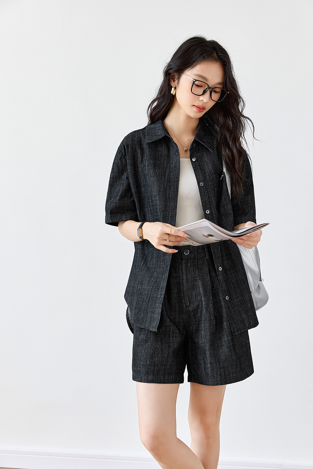 100% Cotton Casual Denim Suit-VIMLYSTORE