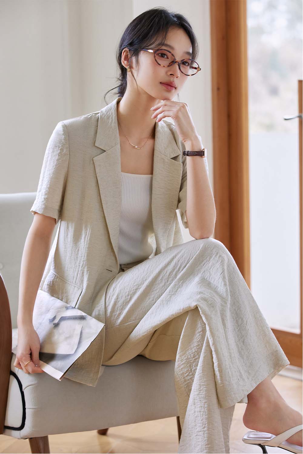 Casual Blazer Commuter Suit