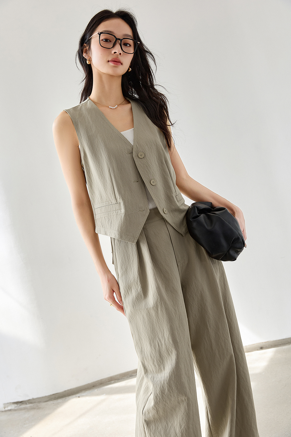 Exposed Stitching Casual Suit