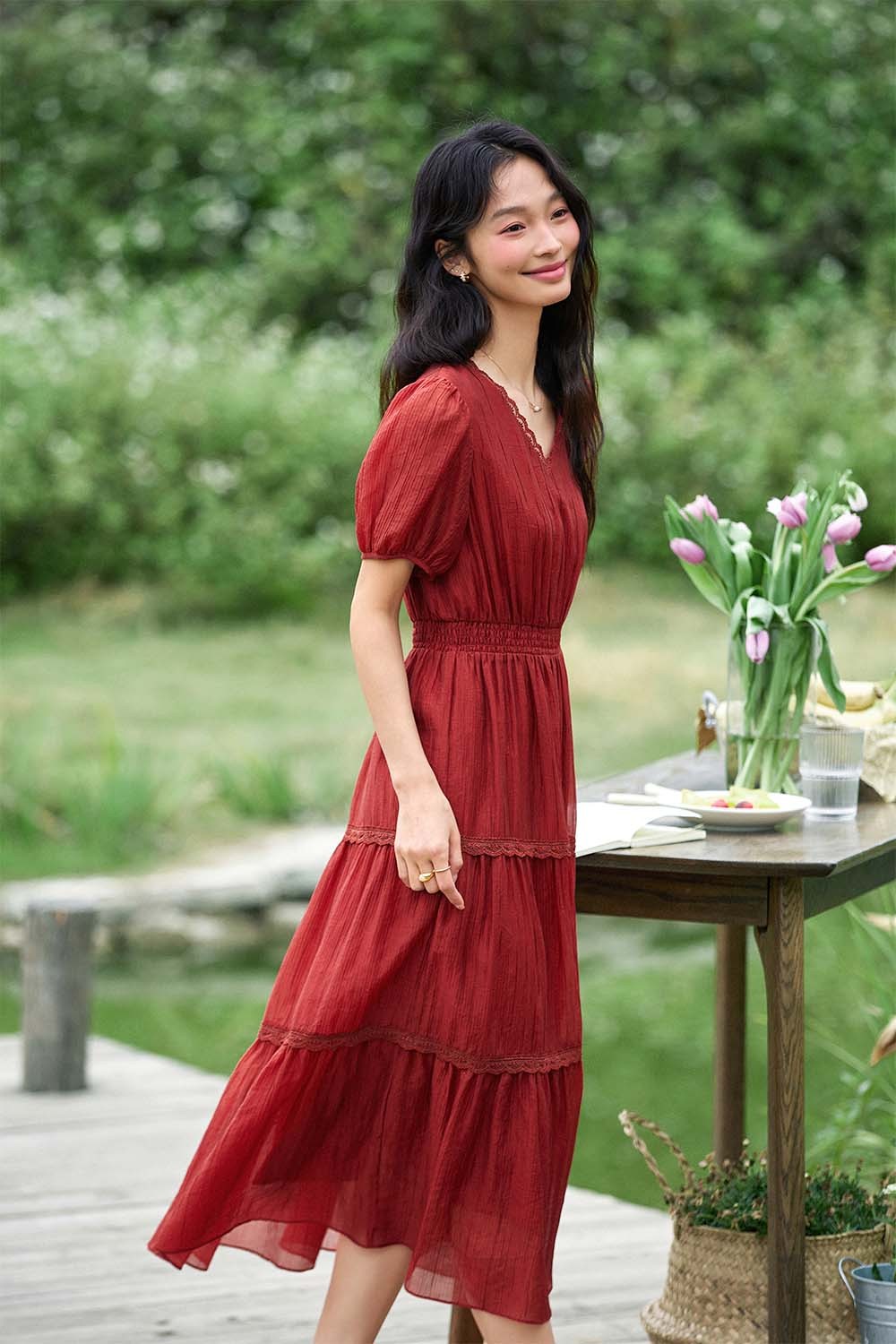 Lyosel V-Neck Dress