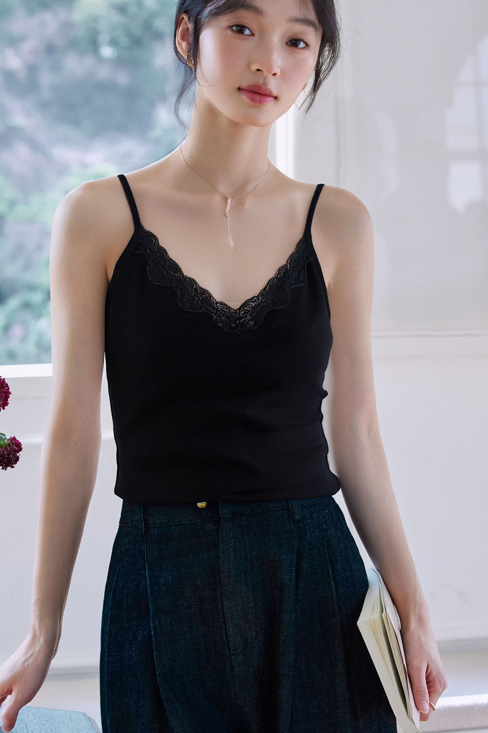 V-Neck Lace Camisole
