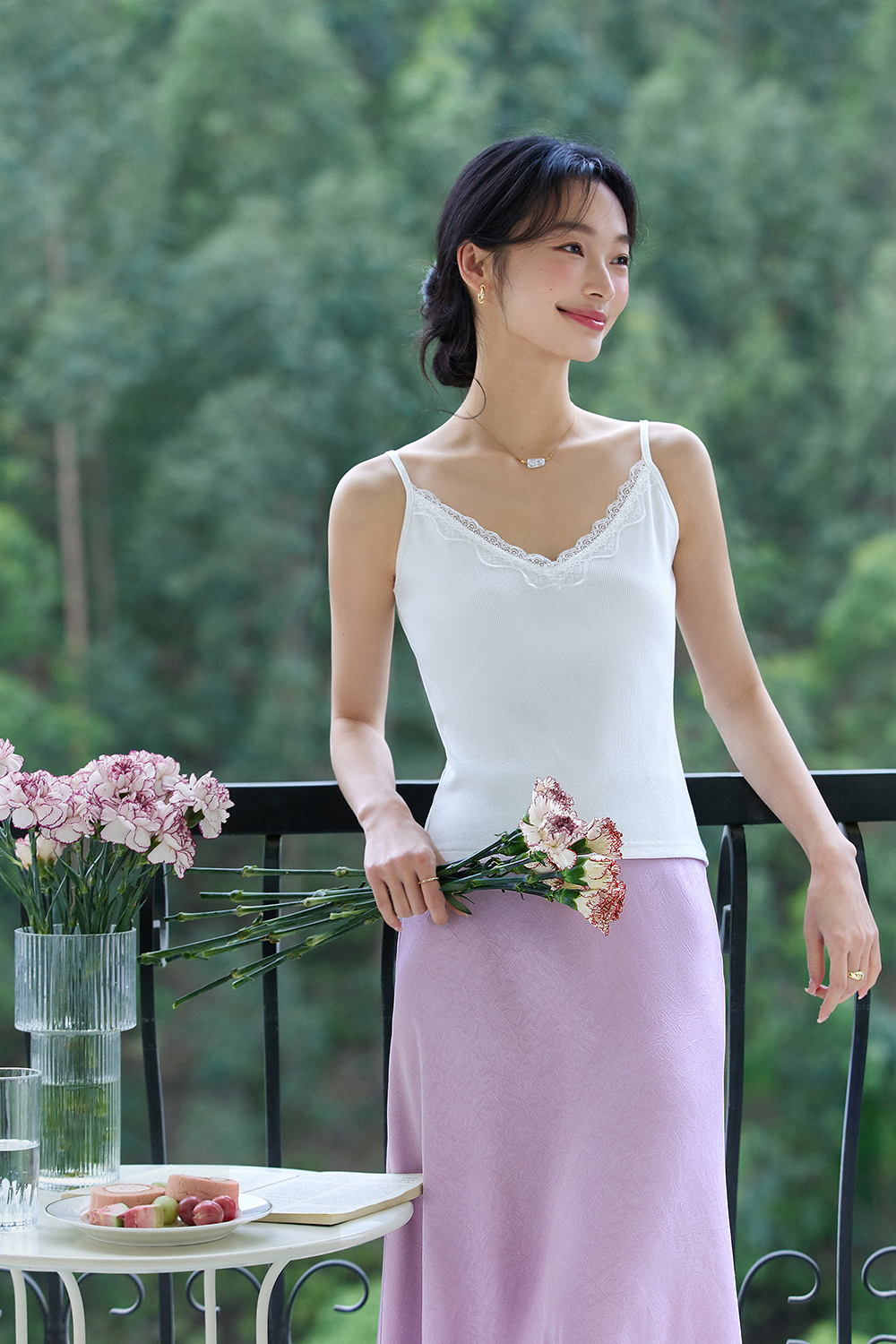 V-Neck Lace Camisole