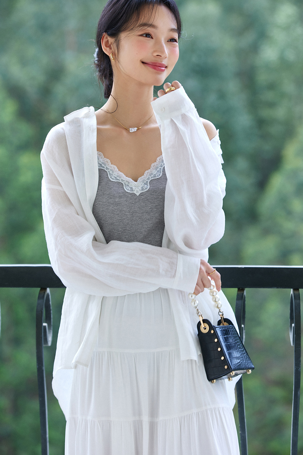 V-Neck Lace Camisole-VIMLYSTORE