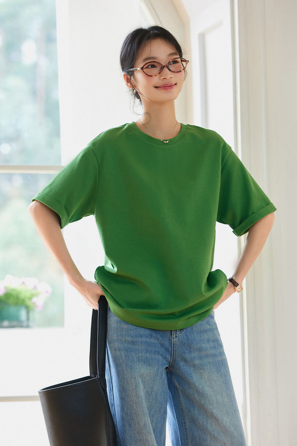 Solid Color Loose T-Shirt