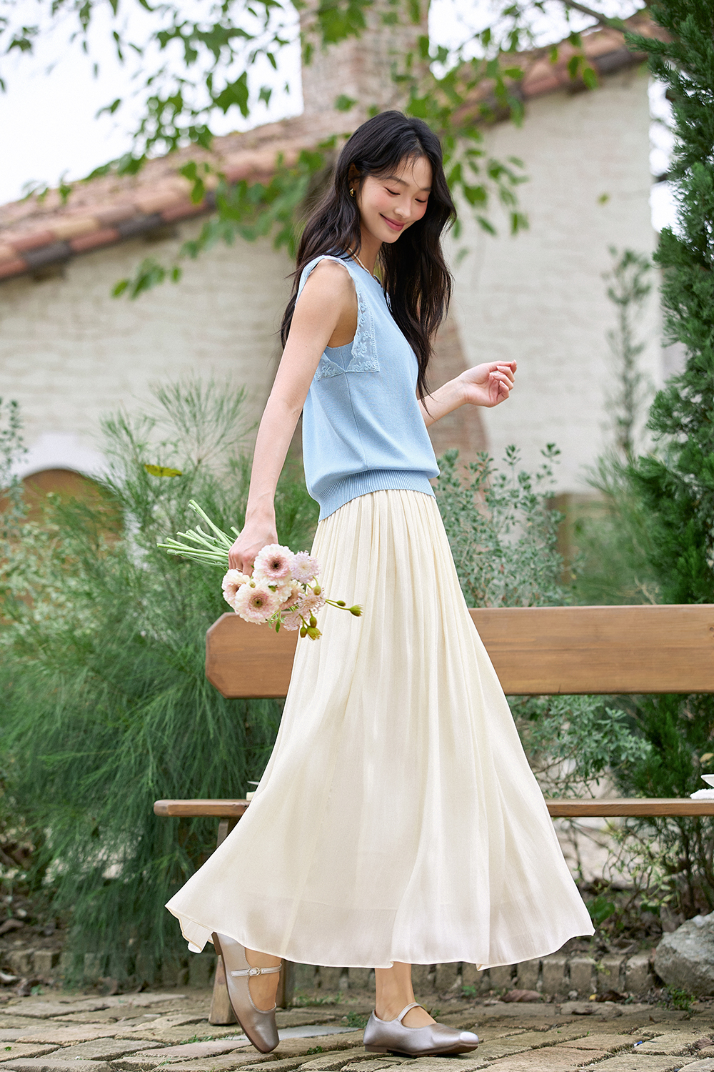 Lightweight And Flowing Loose Skirt-VIMLYSTORE