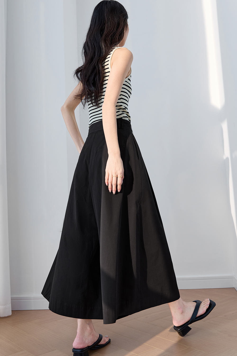 100% Cotton Loose Skirt Pants-VIMLYSTORE