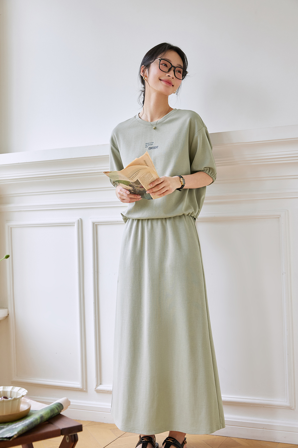 Casual Printed Knit Suit-VIMLYSTORE