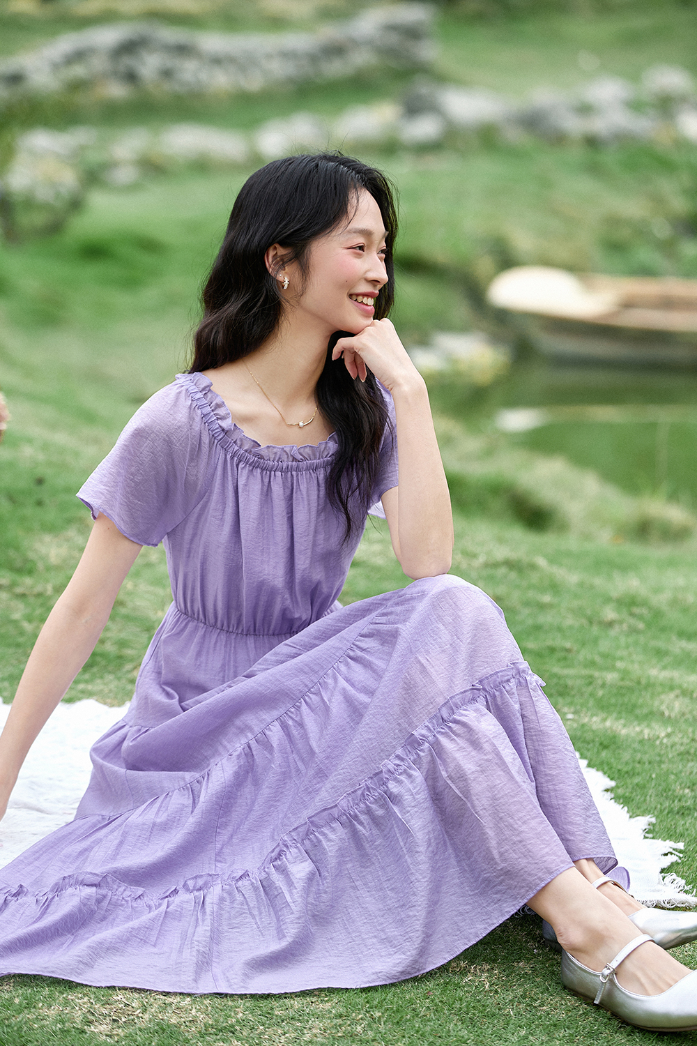 Elegant Loose Cake Dress-VIMLYSTORE