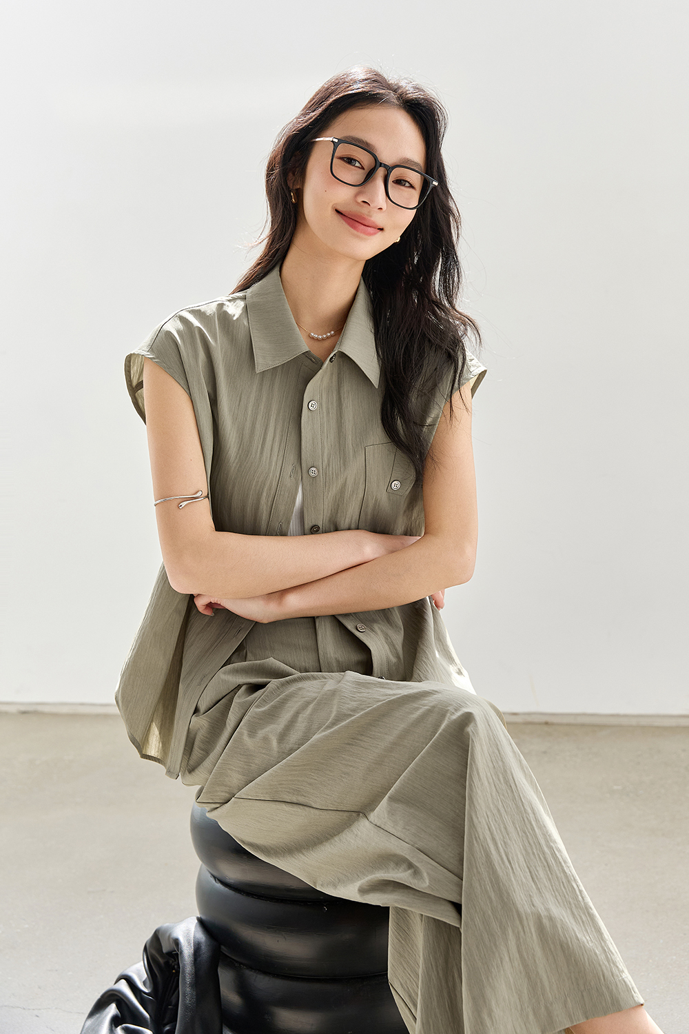 Fashionable Wide-Leg Palazzo Pants Set