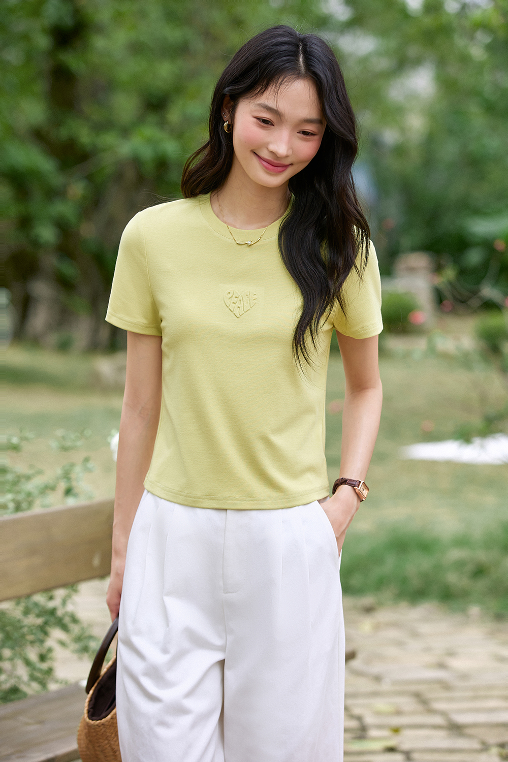 Casual-Elegance Round Neck Oversized Solid Top-VIMLYSTORE