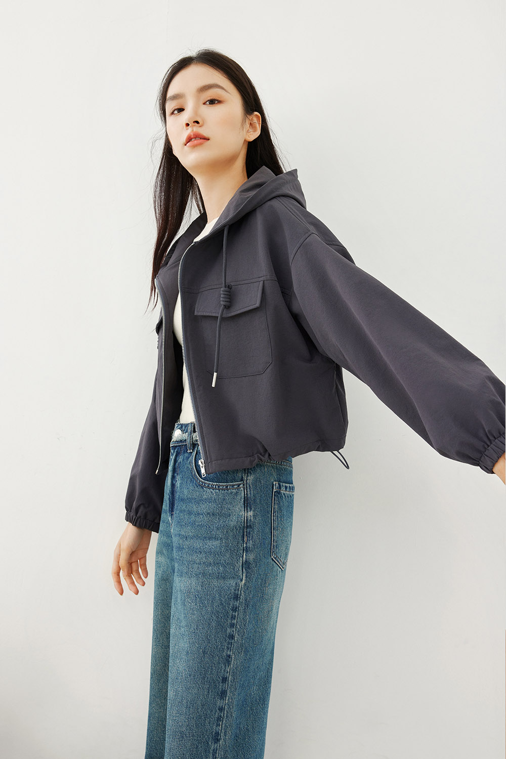 Short Workwear-Style Jacket