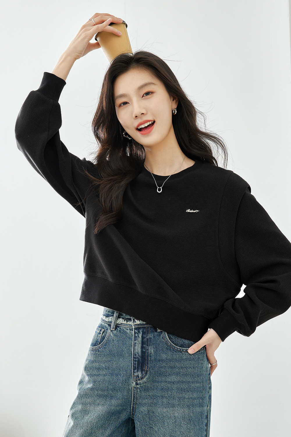 Solid color short tops-VIMLYSTORE