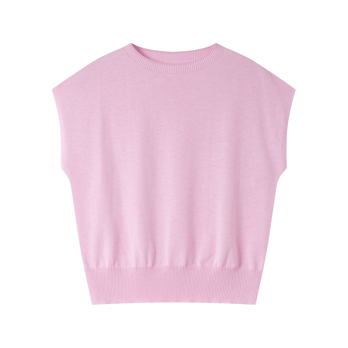 Sleeveless Round Neck Sweater