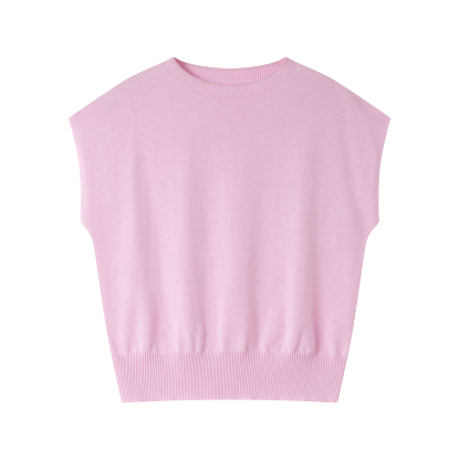 Sleeveless Round Neck Sweater