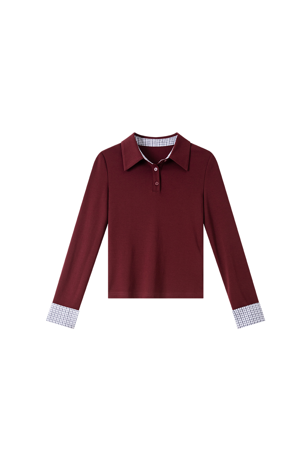 Patchwork Design Long Sleeve T-Shirt-VIMLYSTORE