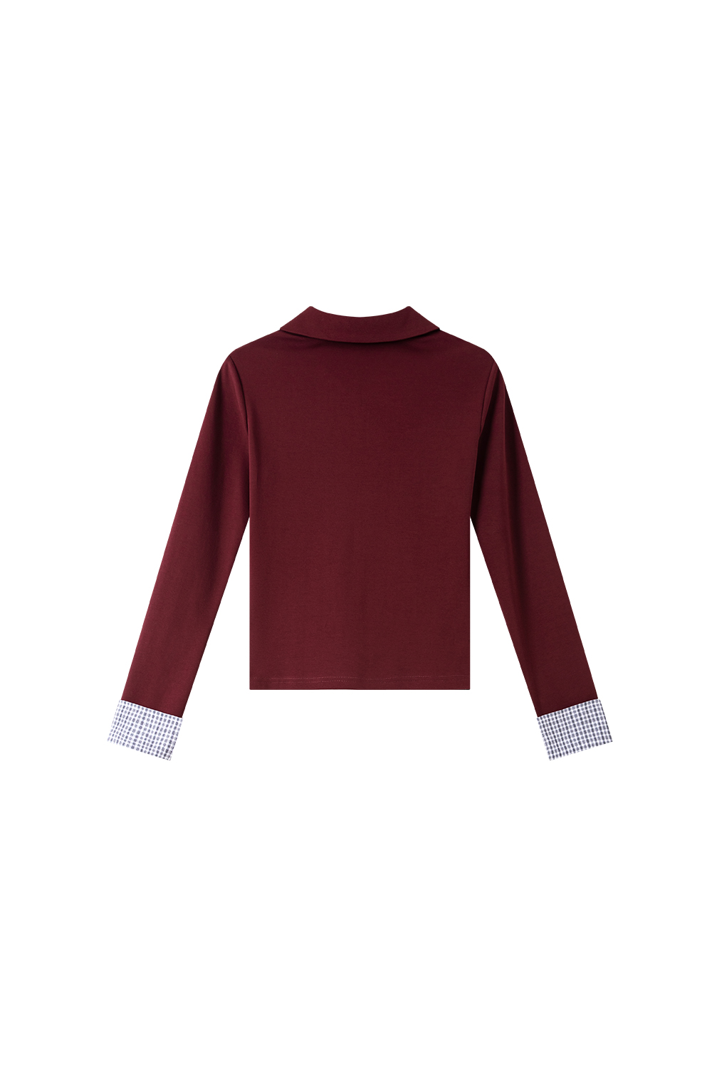 Patchwork Design Long Sleeve T-Shirt-VIMLYSTORE