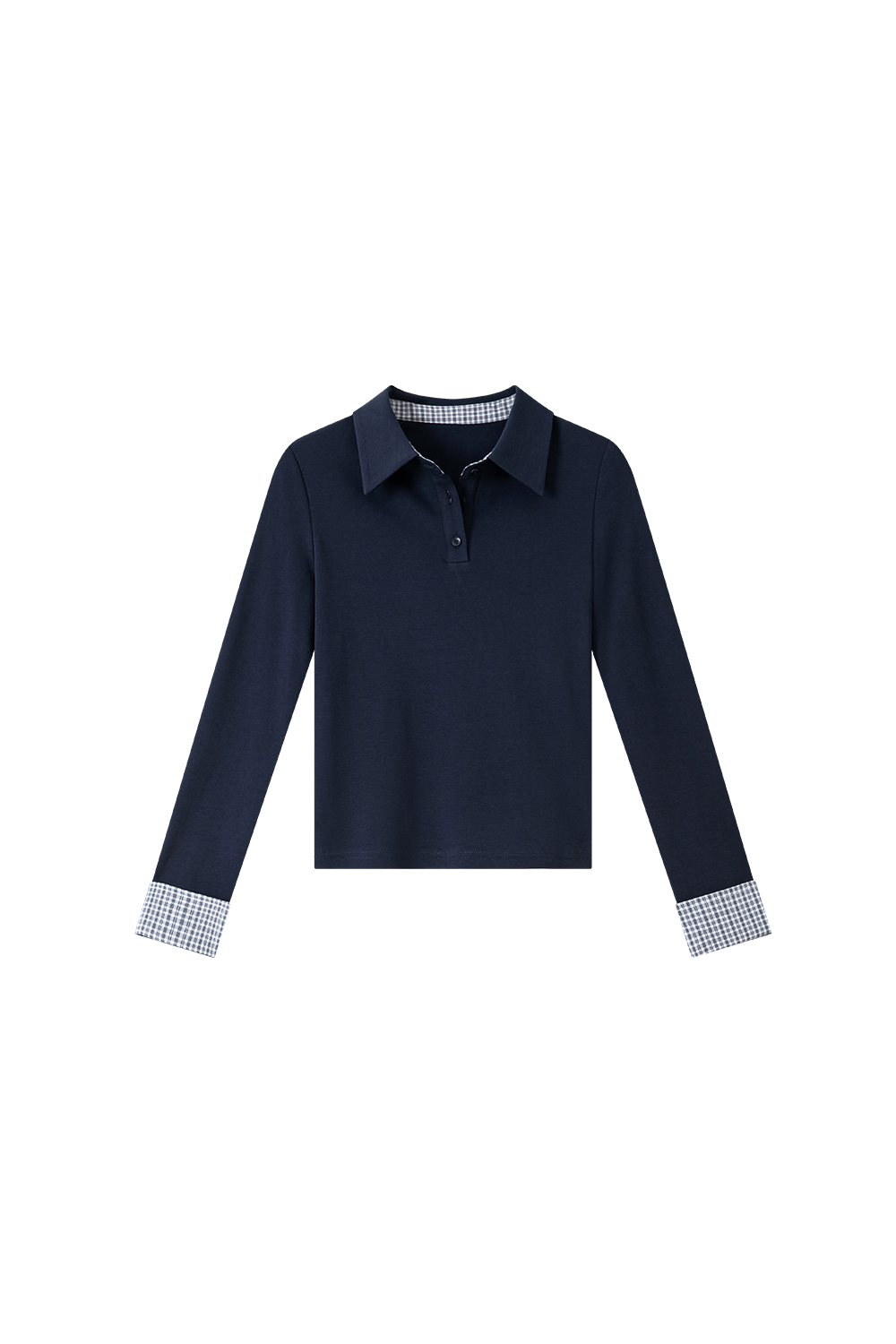 Patchwork Design Long Sleeve T-Shirt-VIMLYSTORE