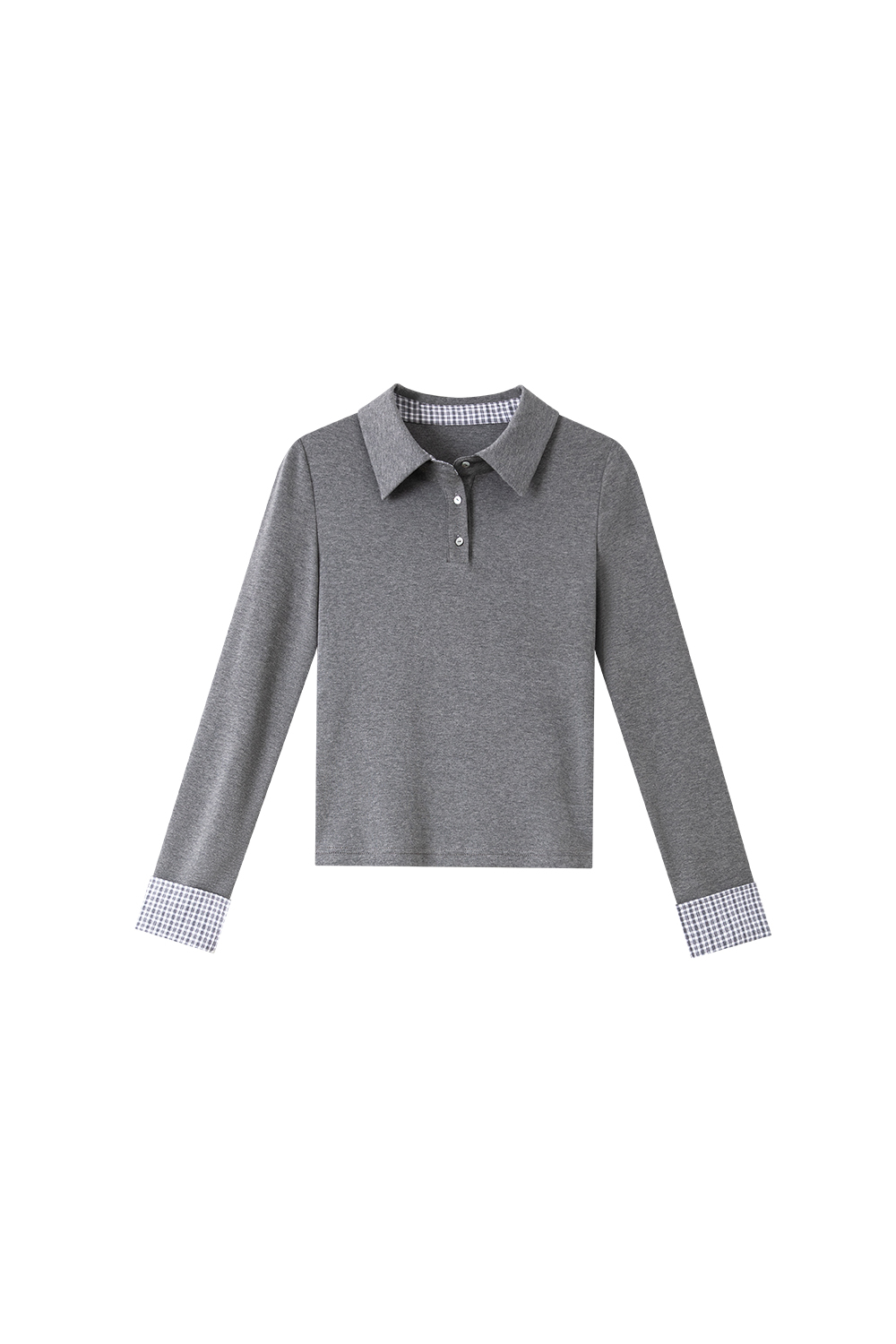 Patchwork Design Long Sleeve T-Shirt-VIMLYSTORE