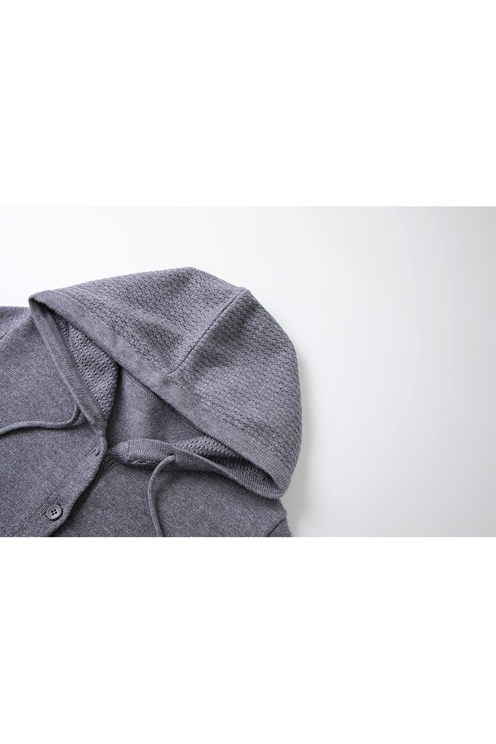 Hooded knitted cardigan coat-VIMLYSTORE