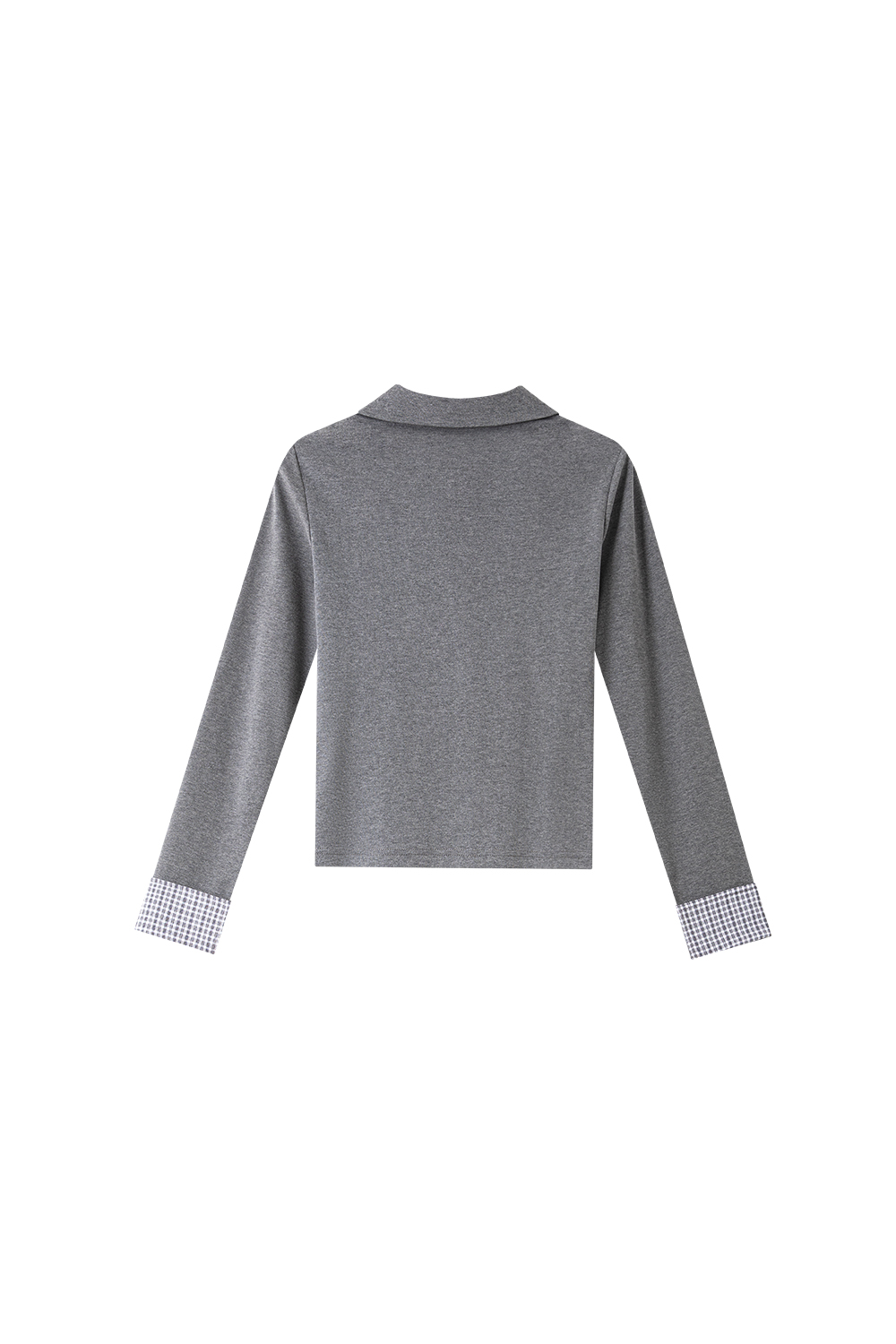 Patchwork Design Long Sleeve T-Shirt-VIMLYSTORE