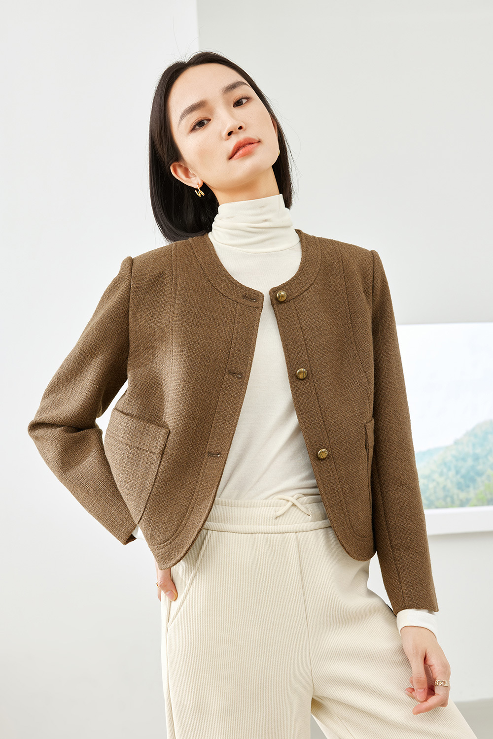 Thick warm casual jacket