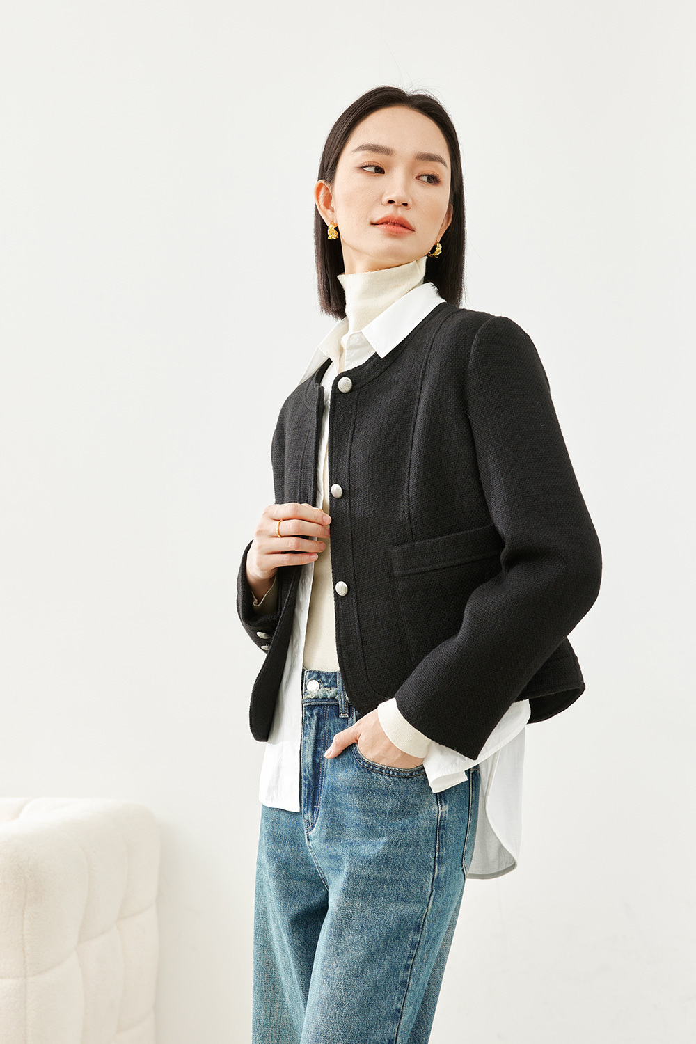 Thick warm casual jacket