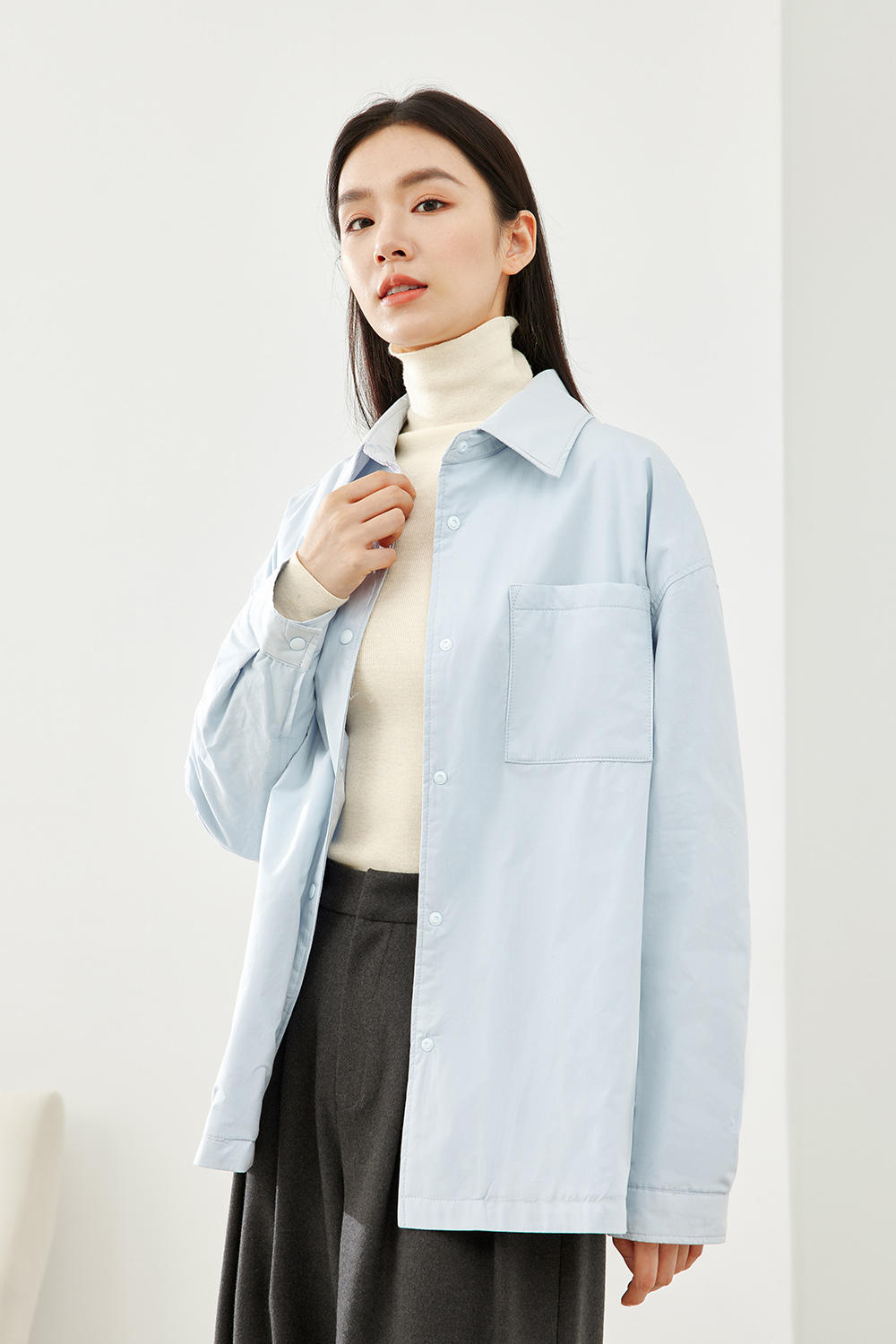 Classic Solid Color Cotton Jacket