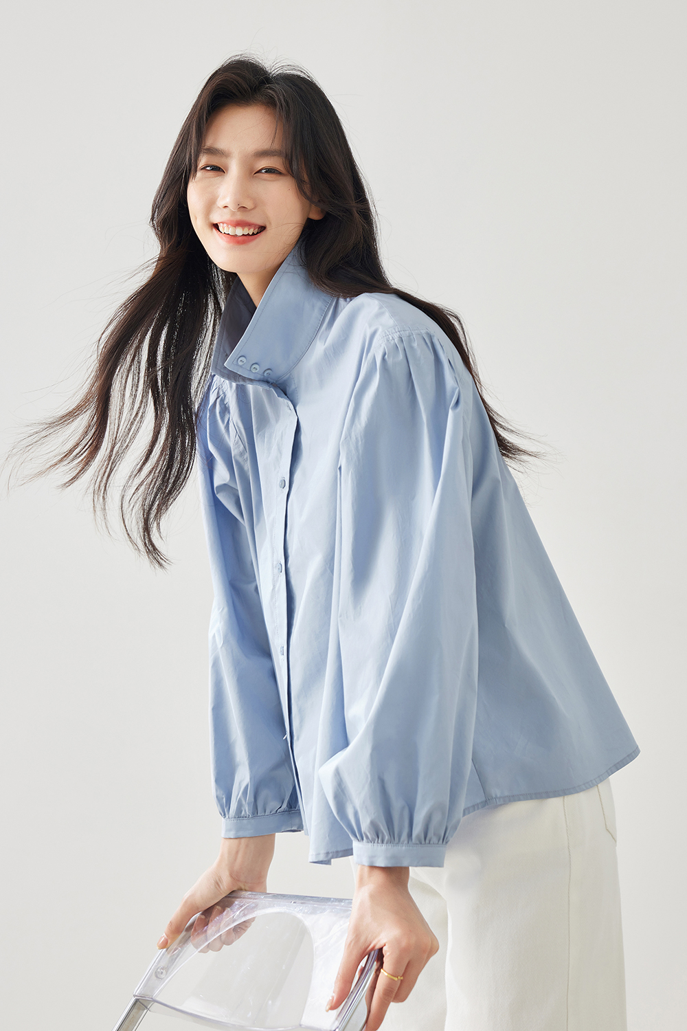 Pure Cotton Turn-down Collar Shirt