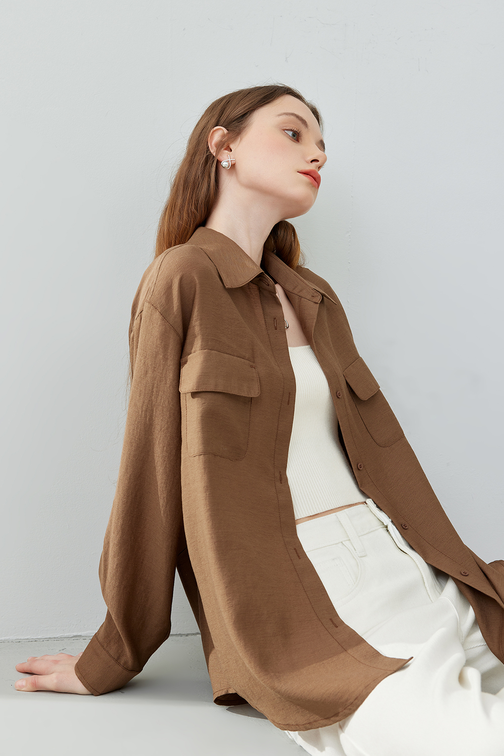 Casual drop sleeve shirt