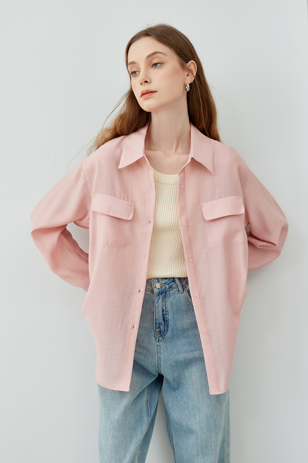 Casual drop sleeve shirt
