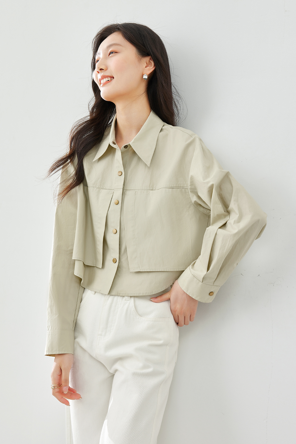 Lapel Patch Shirt