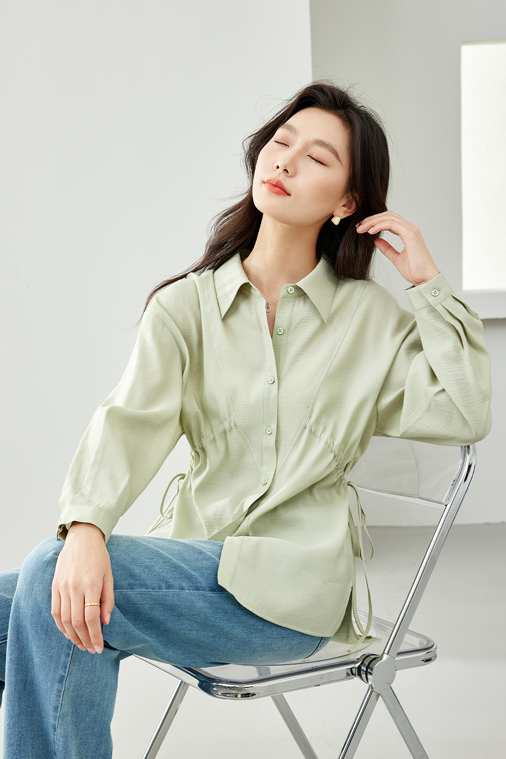 Waisted Tie Shirt